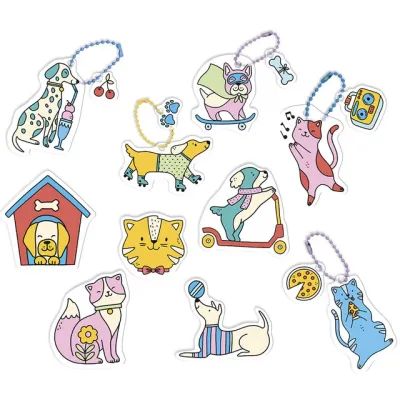 Janod Shrink plastic katten en honden
