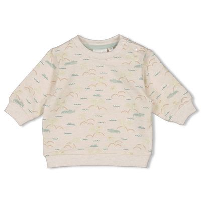 Feetje Sweater AOP relaxed fit - You Croc my world