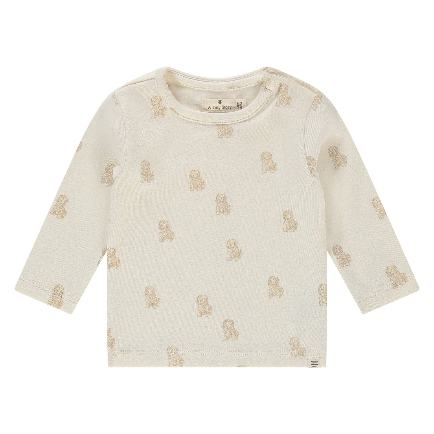 A Tiny Story baby t-shirt long sleeve Ecru TIN26129637