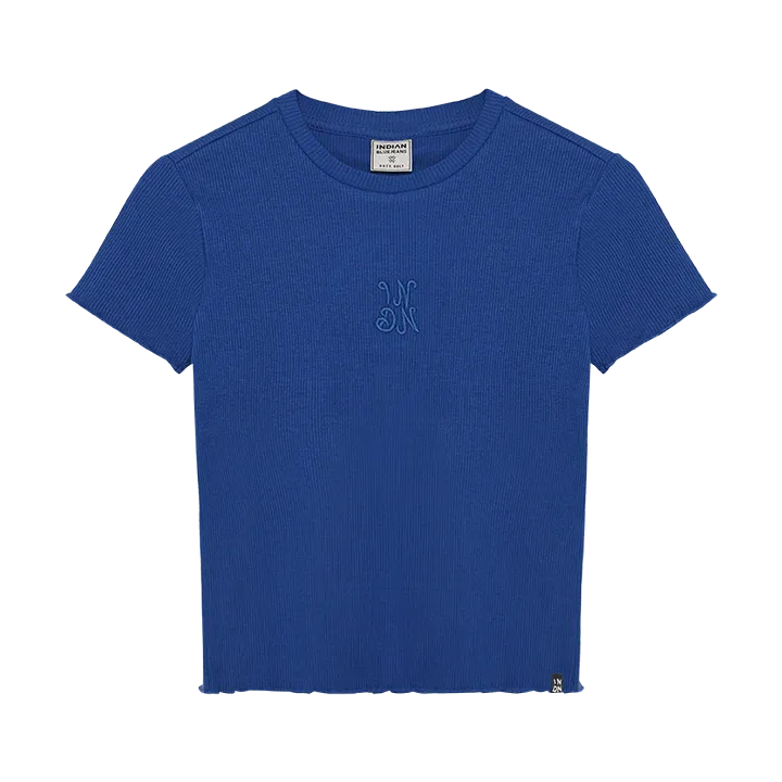 Indian Blue Jeans T-shirt Rib Cropped Surf the web 970829