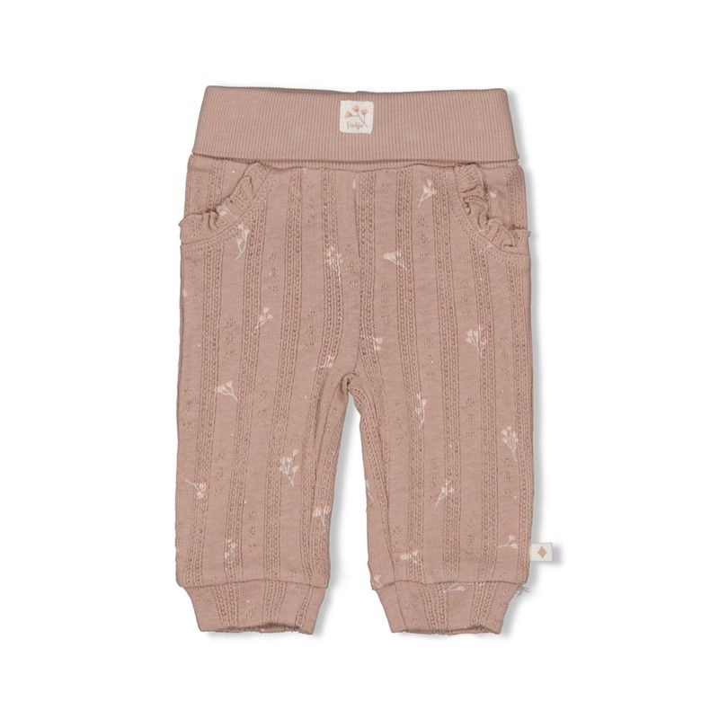 Feetje Broek pointelle rib AOP - Delicate Flower