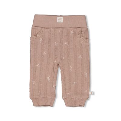 Feetje Broek pointelle rib AOP - Delicate Flower