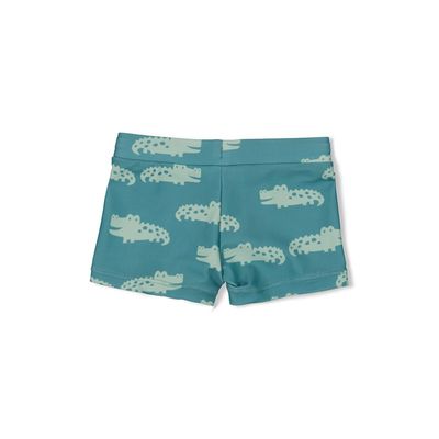 Feetje Zwembroekje AOP - You Croc my World Sea Green