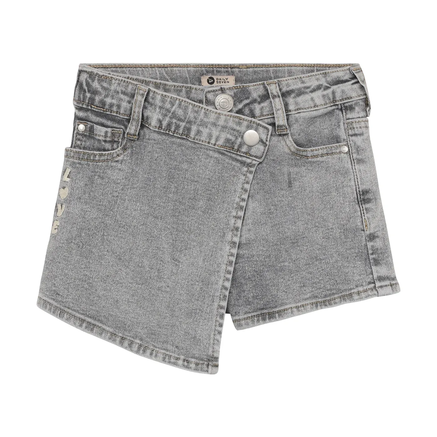 Daily Seven Denim Skorts Grey Denim 930387