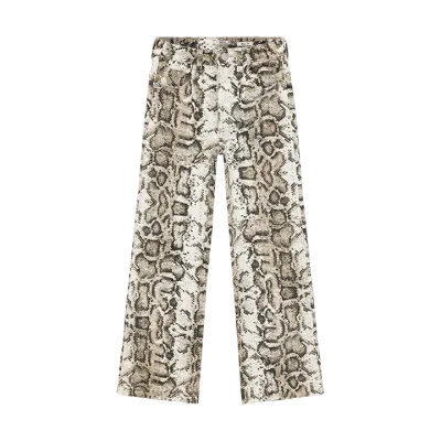 Indian Blue Jeans Wide Fit Print Sandshell 970577