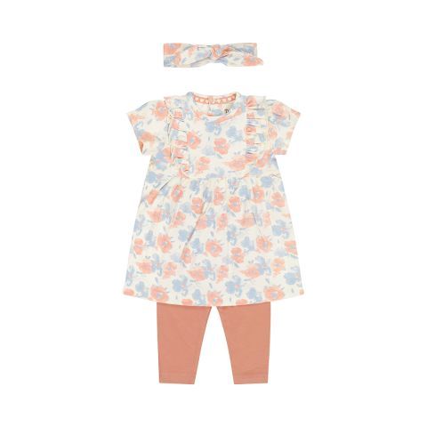 Dirkje 3 pc set, Dress ss, Leggings, Headba Off-white N58464-35