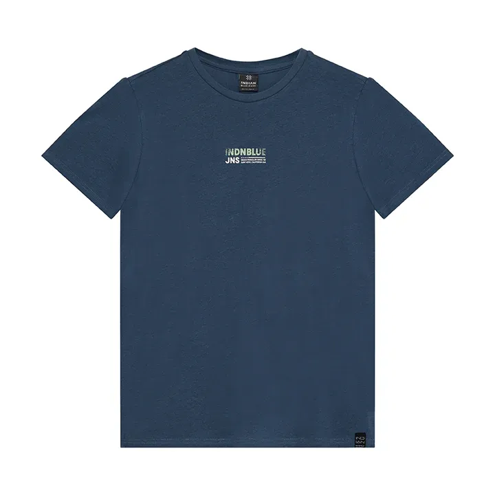 Indian Blue Jeans T-Shirt INDN Blue Backprint Ensign Blue 960589