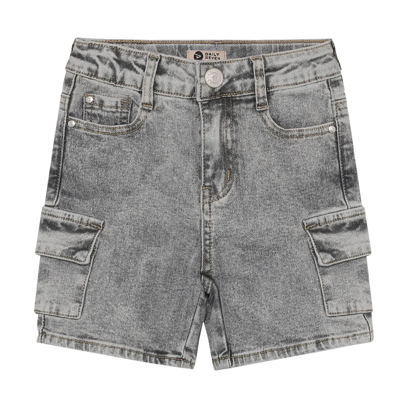 Daily Seven Denim Cargo Shorts Grey Denim 920373