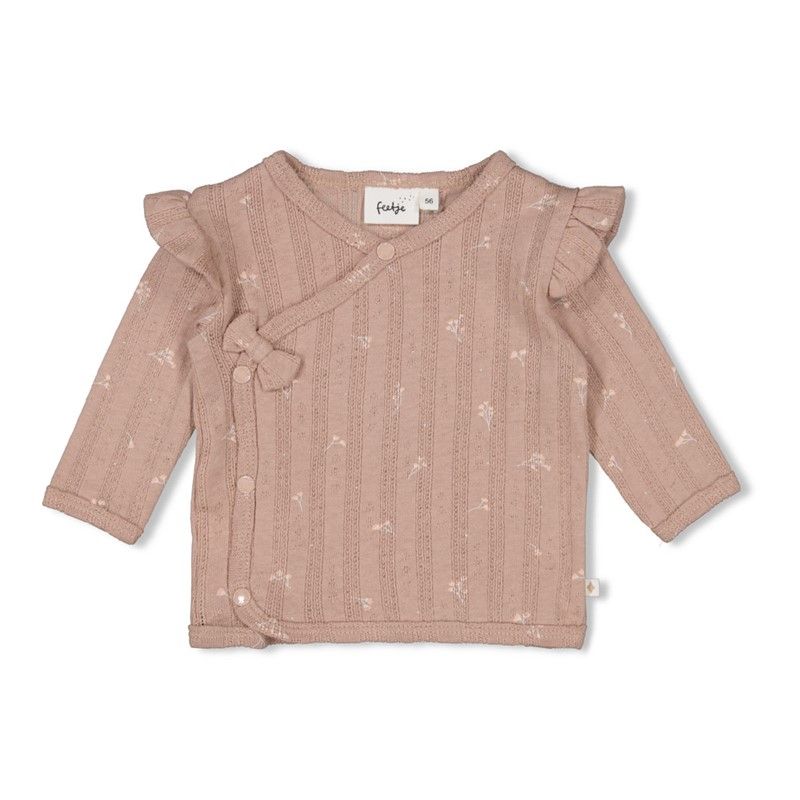 Feetje Overslagshirt pointelle rib AOP
