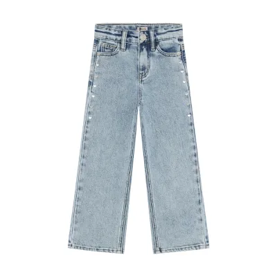 Daily Seven Denim Wide Fit Studs Blue Denim 930366