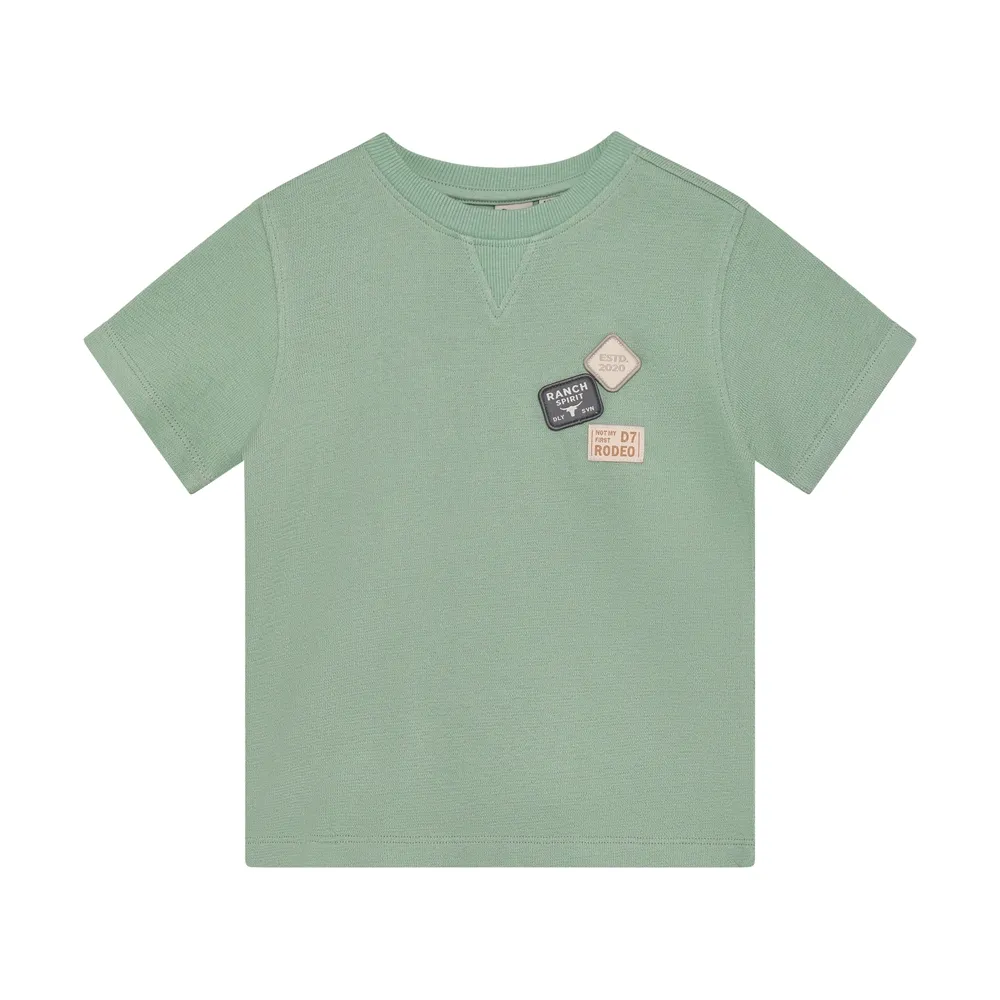 Daily Seven T-shirt Basic Badge Green Milieu 920354