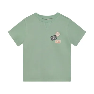 Daily Seven T-shirt Basic Badge Green Milieu 920354