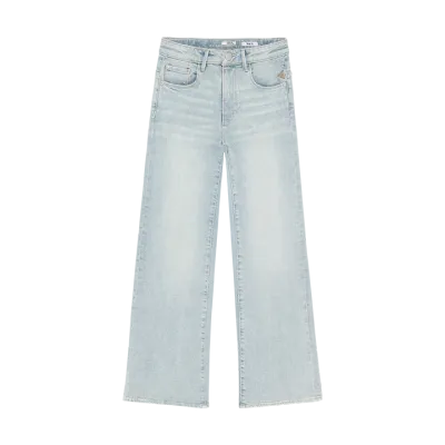 Indian Blue Jeans Wide Fit Light Denim Used Light Denim 970573