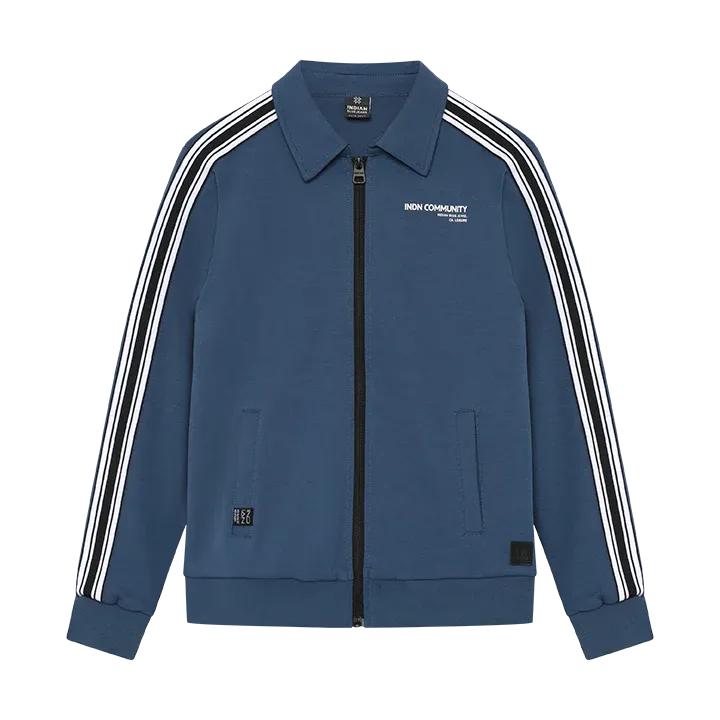 Indian Blue Jeans Zip Jacket IND Tape Ensign Blue 960582