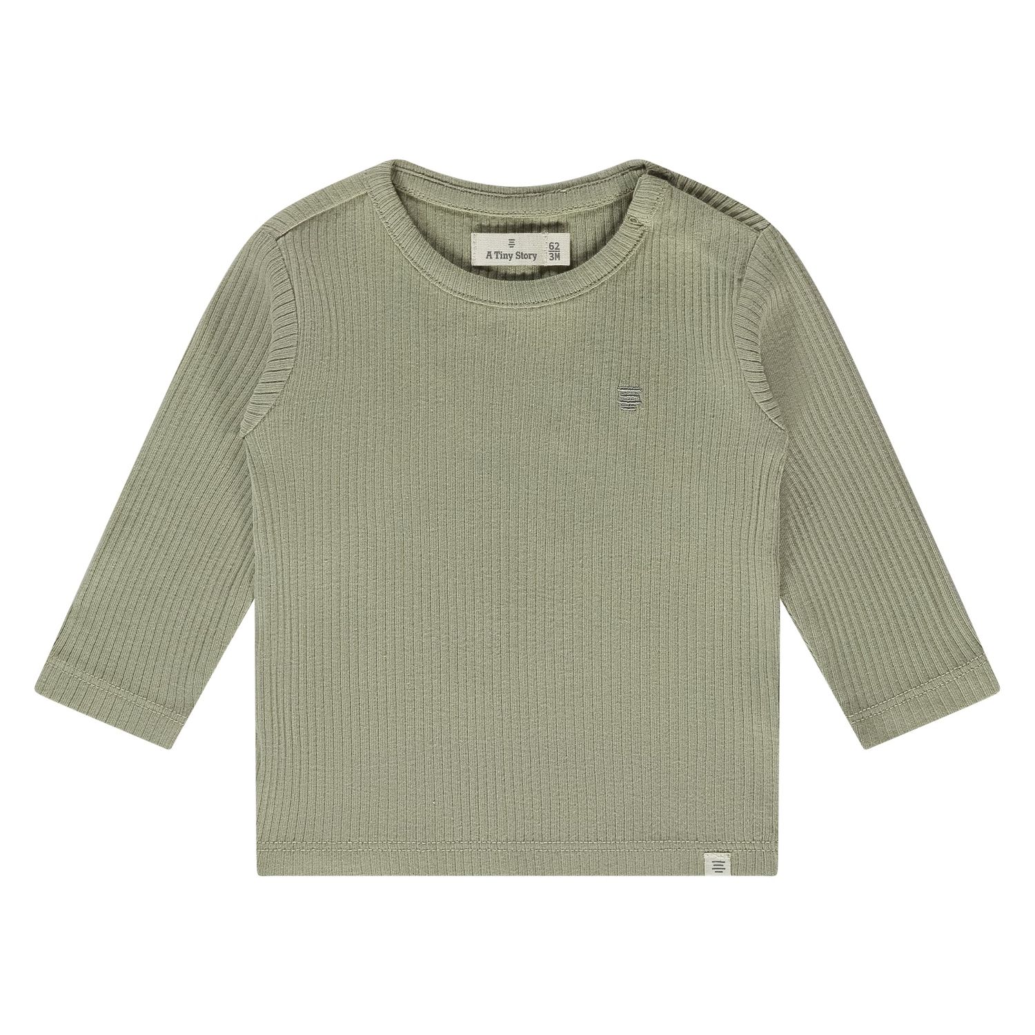 A Tiny Story baby t-shirt long sleeve Moss TIN26129633