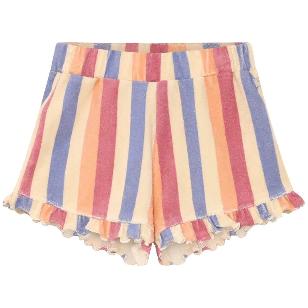 Daily Seven Terry Shorts Striped Heather Rose 930441