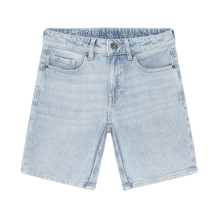 Indian Blue Jeans Wide Denim Short Light Jeans Light Denim Blue 960572