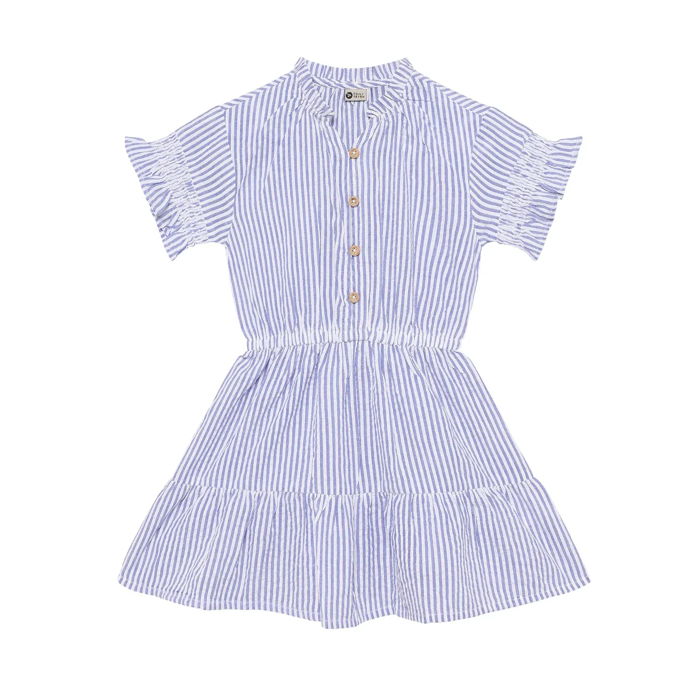 Daily Seven Dress Stripe Ruffle Lolite 930381