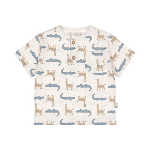 Dirkje T-shirt, loose fit 01 Boys safari tr Off white N58570-35