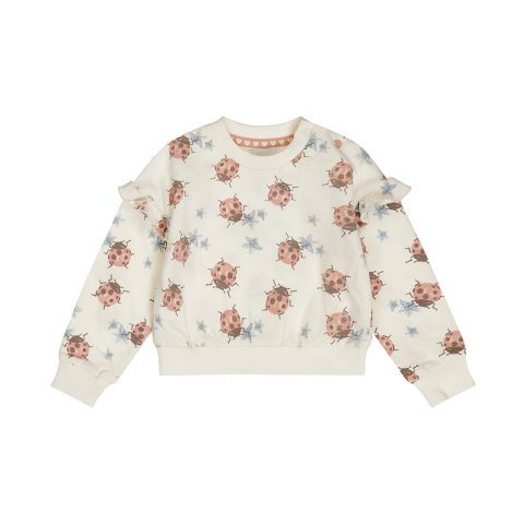 Dirkje Sweater 05 Girls ladybug Off-white N58482-35