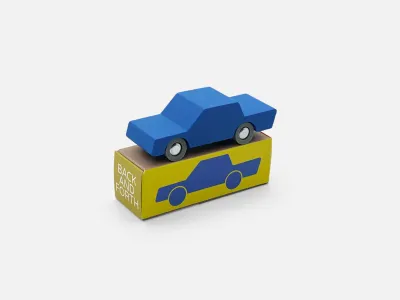 BabyenKids Back and Forth Car - Blue  BAFC