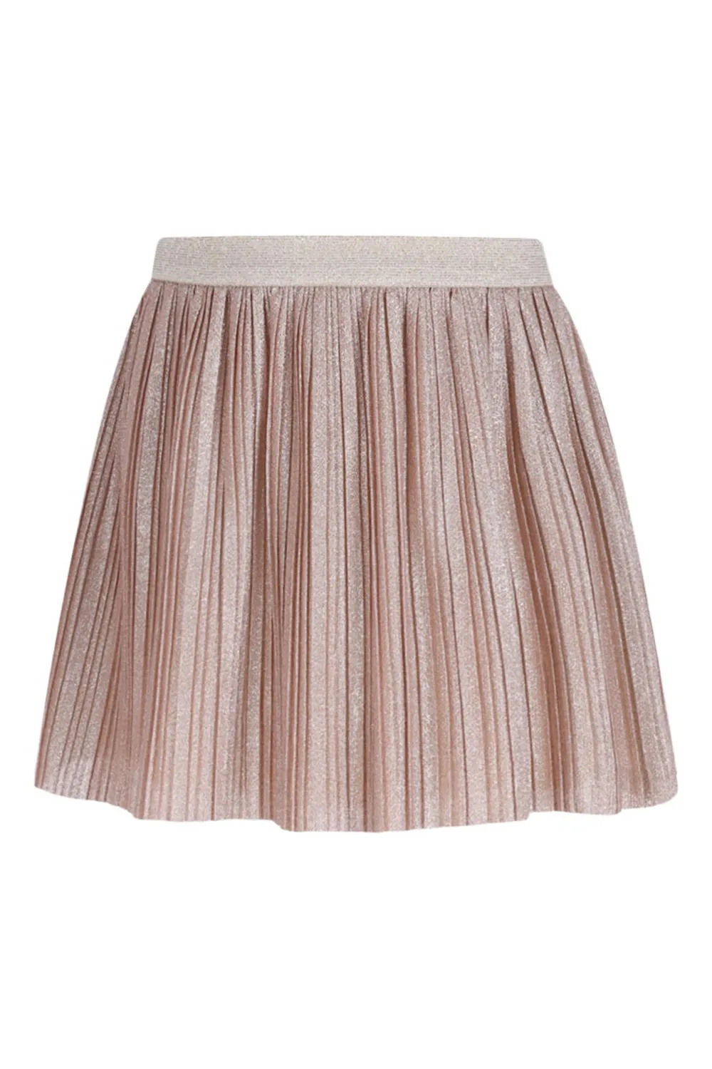 Like Flo Sil Flo girls plissé skirt with lini Soft gold F602-5710