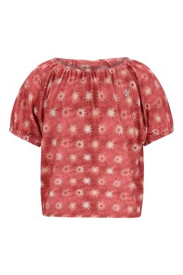 Like Flo El Flo girls AOP tee with elastic  F602-5411