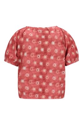 Like Flo El Flo girls AOP tee with elastic  F602-5411
