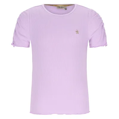 Like Flo Elise Flo girls rib ss shirt Lilac F602-5406