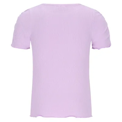 Like Flo Elise Flo girls rib ss shirt Lilac F602-5406
