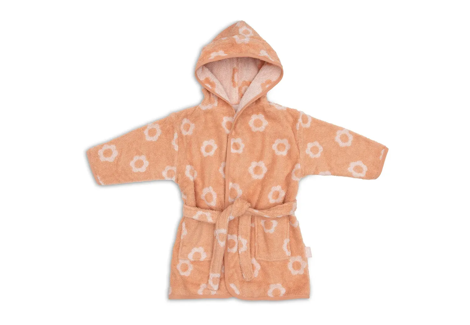 Jollein Badjas Badstof 1-2 jaar Jacquard Flower