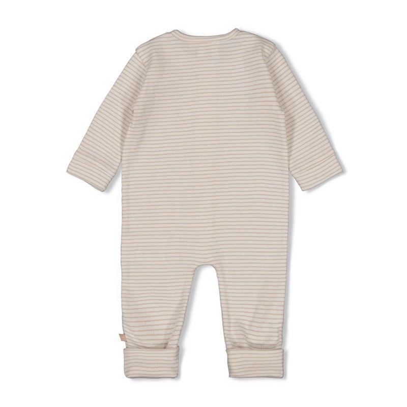 Feetje Pak omslagvoet rib met streep - Honey bear