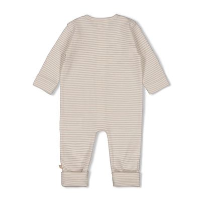 Feetje Pak omslagvoet rib met streep - Honey bear