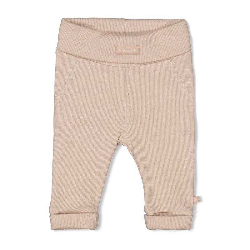 Feetje Broek rib - Honey Bear Sand