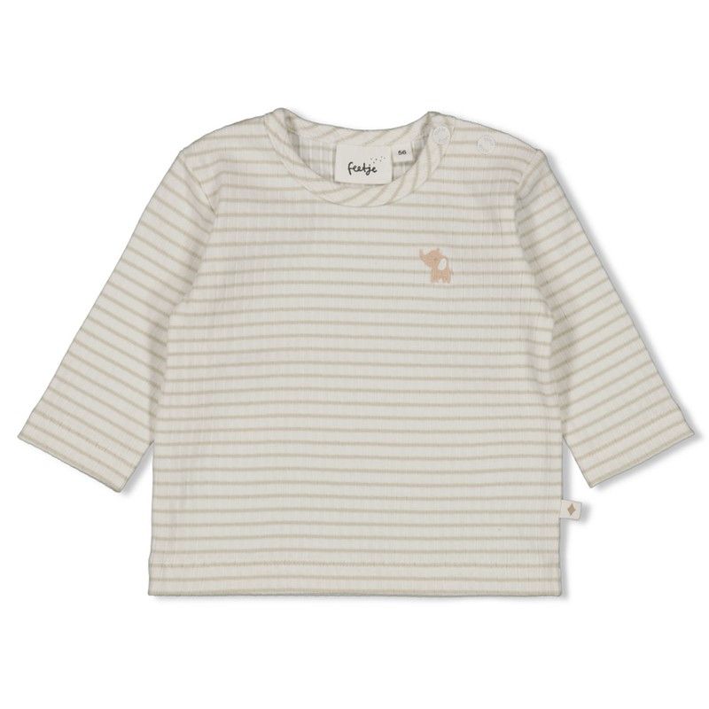 Feetje Longsleeve rib met streep - Elephant Mint 51602696