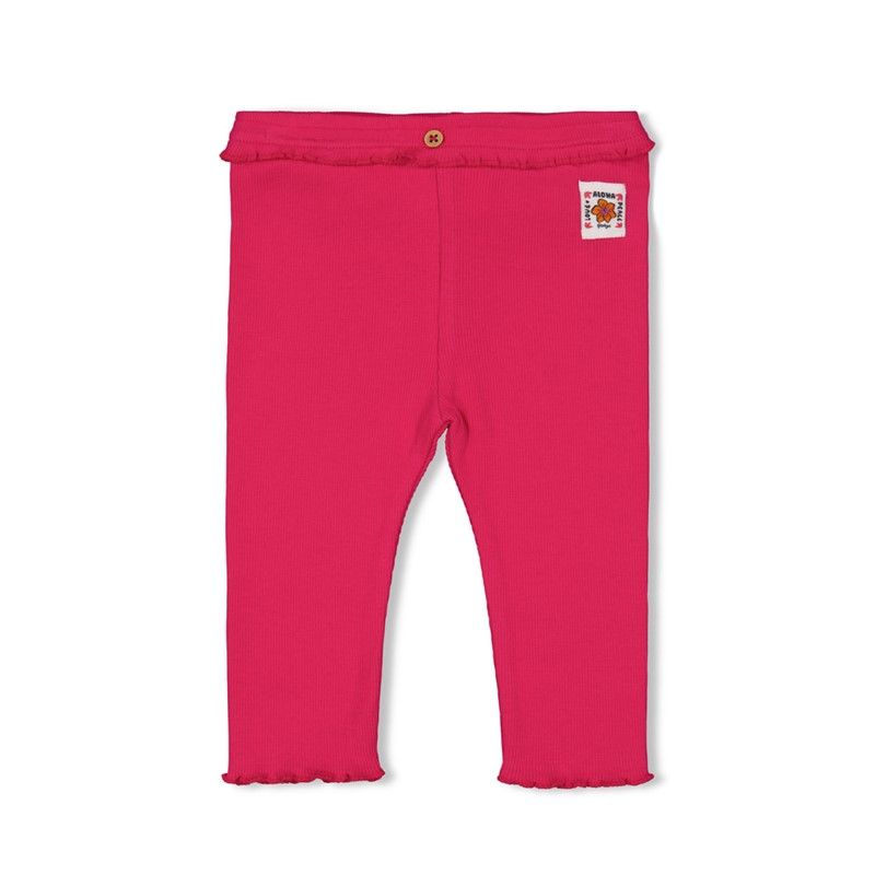 Feetje Legging rib - Love Peace Aloha Fuchsia 52202521