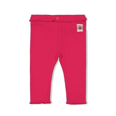 Feetje Legging rib - Love Peace Aloha Fuchsia 52202521