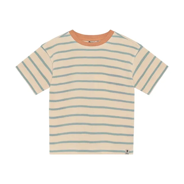 Daily Seven Oversized T-shirt Stripe Sandshell 920351