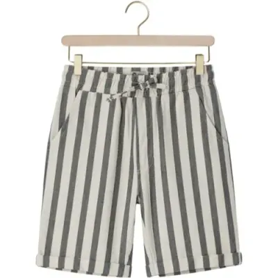Daily Seven Cotton Stripe Shorts Thunderstorm 920377
