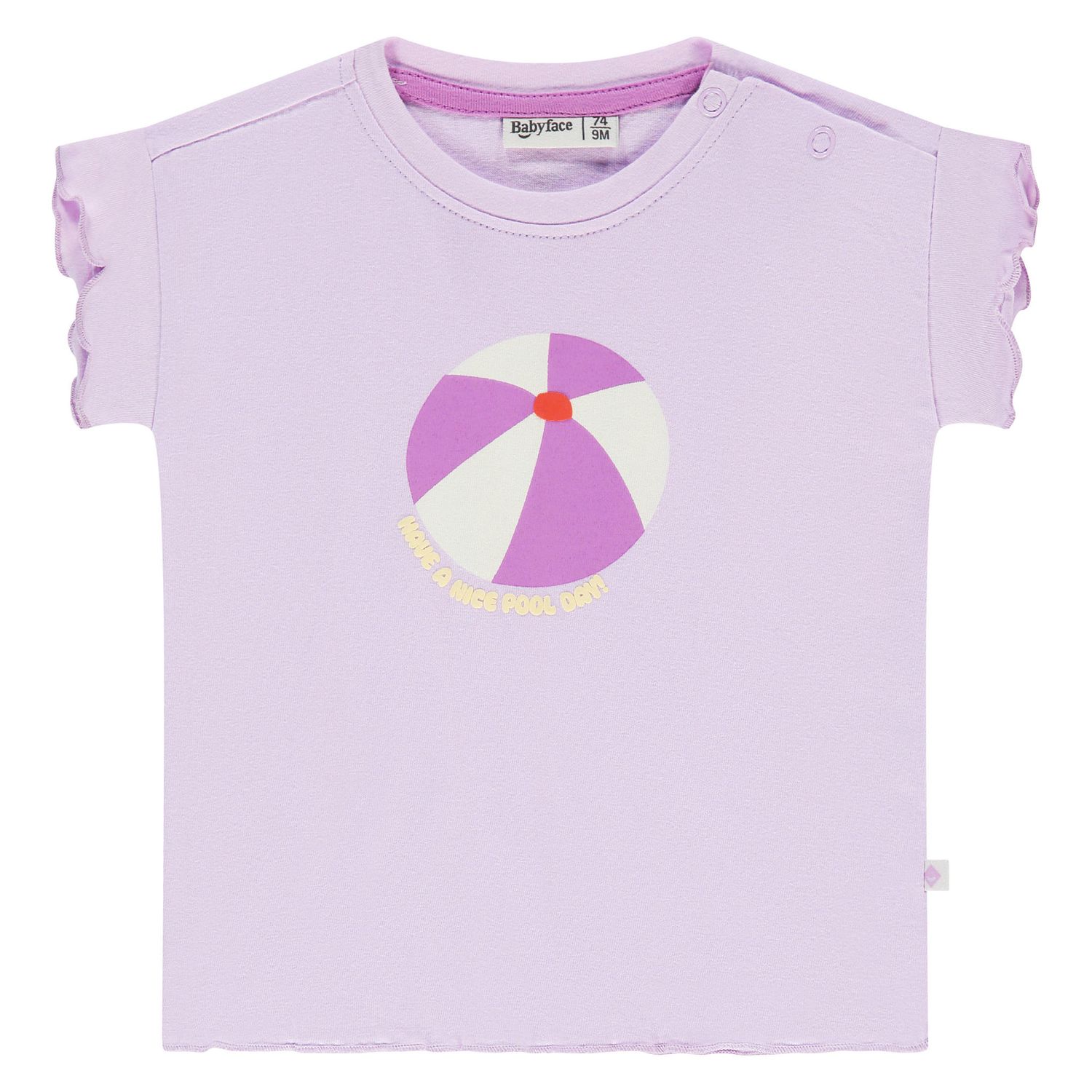 Babyface baby girls t-shirt short sleeve Lavender BBE26328644