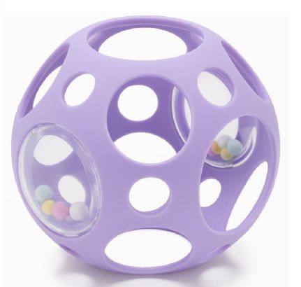 BabyenKids Rattling sensory ball purple LL057-003