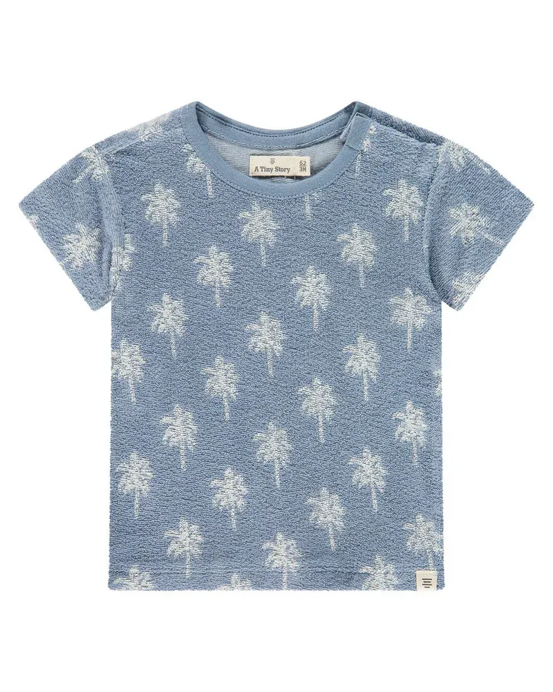 A Tiny Story baby t-shirt short sleeve Light Blue TIN26329643