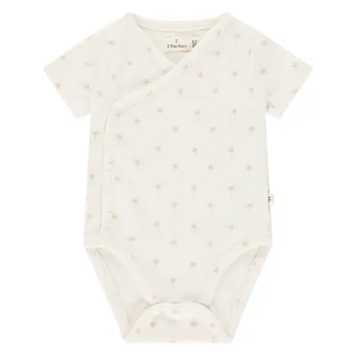 A Tiny Story baby romper short sleeve Ecru TIN26329644