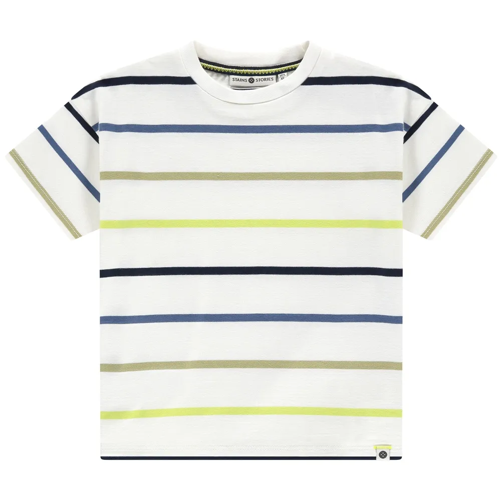 Stains &amp; Stories boys t-shirt short sleeve Off-White SSA26207633