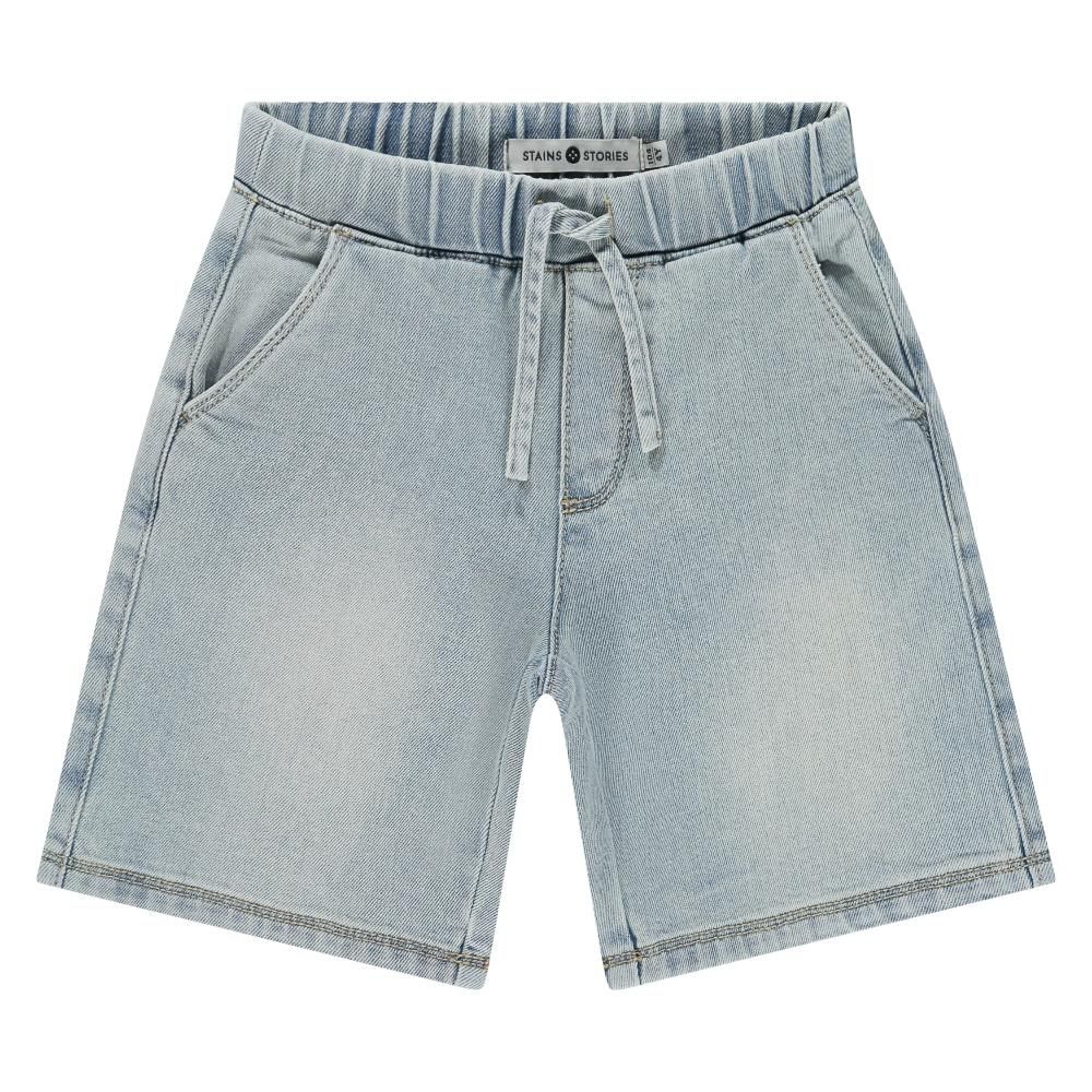 Stains &amp; Stories boys denim short wide fit Pale blue denim SSA26307258