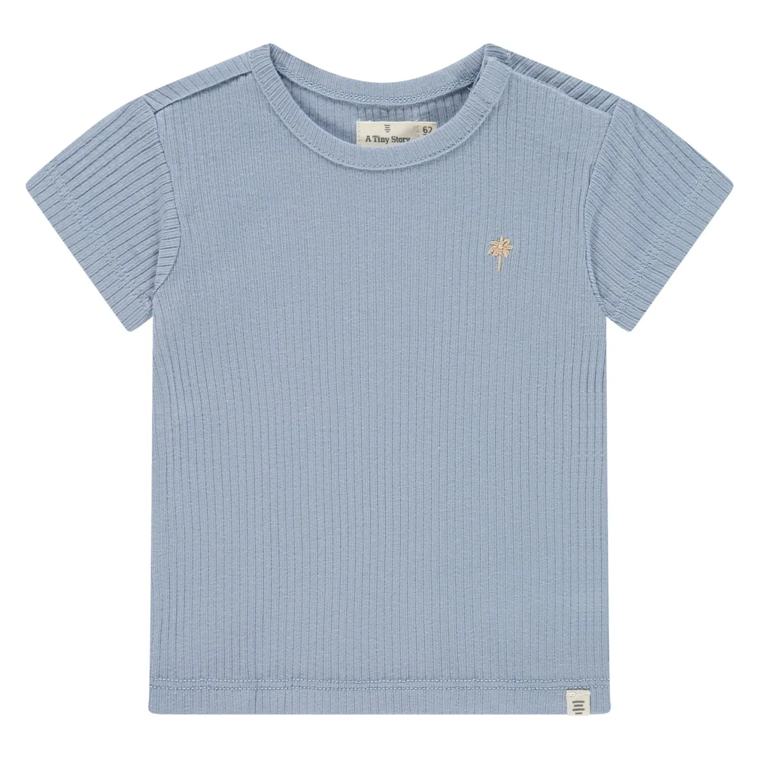 A Tiny Story baby t-shirt short sleeve Light Blue TIN26329641