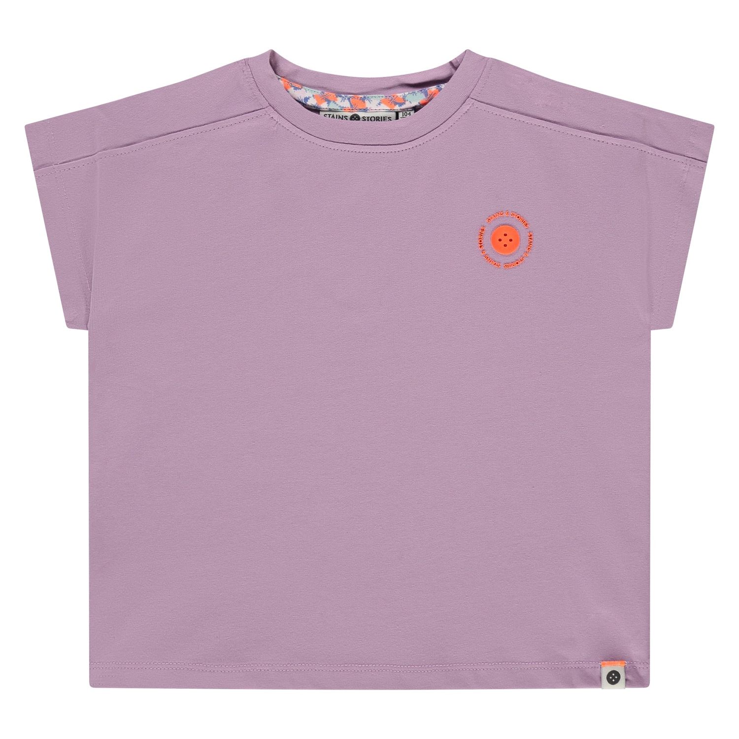 Stains &amp; Stories girls t-shirt short sleeve Lilac SSA26208632
