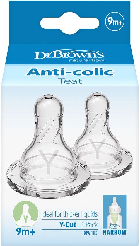 Dr. Brown Speen smalle fles - Y-cut NVT 312-GBX2