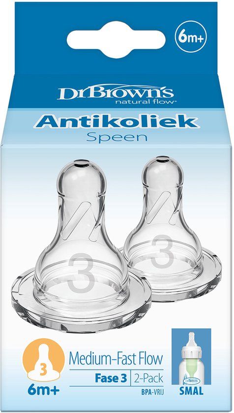 Dr. Brown Speen smalle fles - Fase 3 NVT 332-BEX