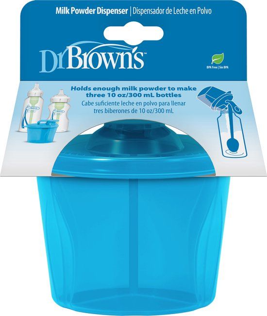 Dr. Brown Melkpoeder Dispenser Blauw Blauw Melkpoeder Dispenser Blauw